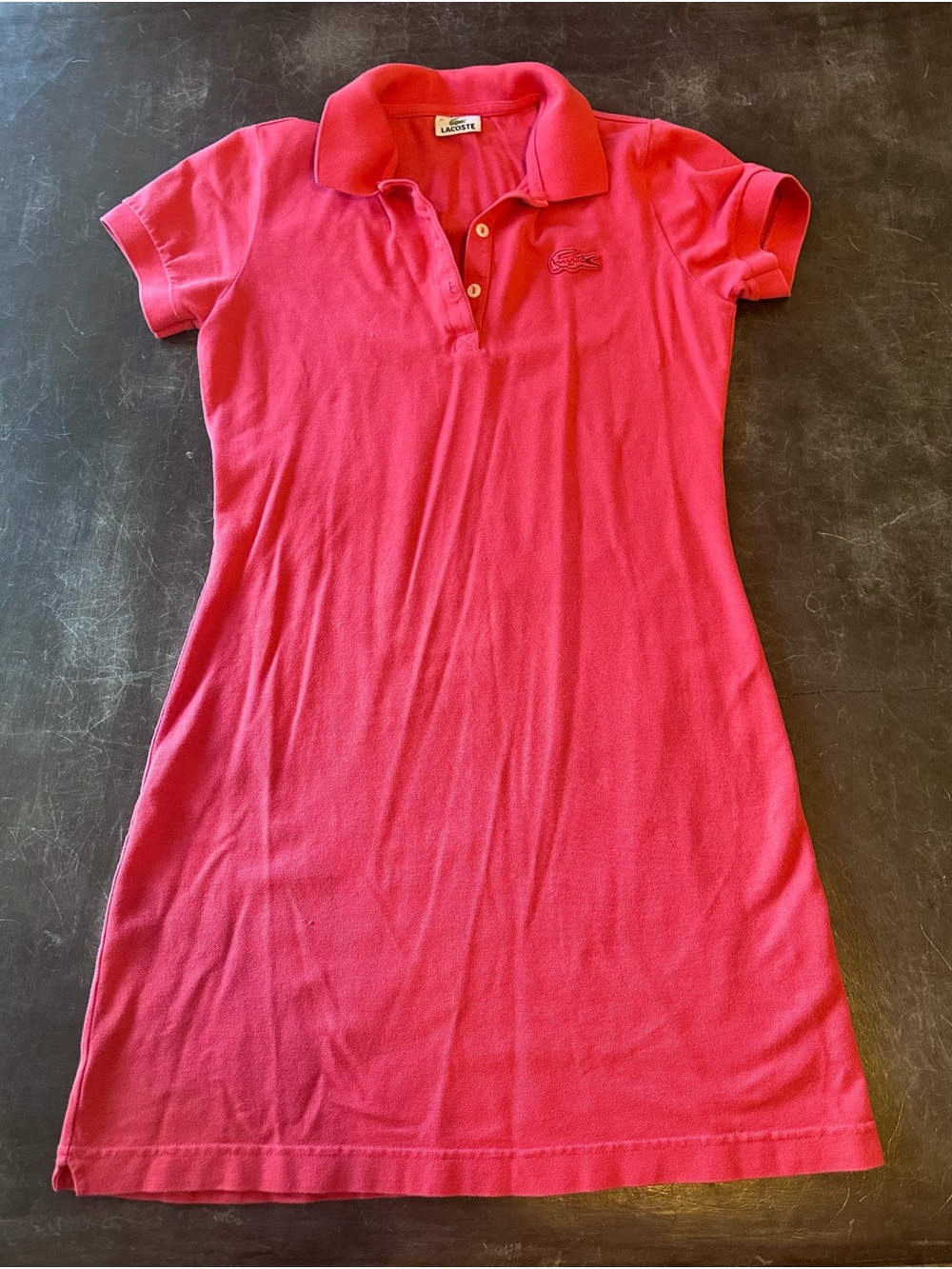 Lacoste Hot Pink Polo Mini Dress